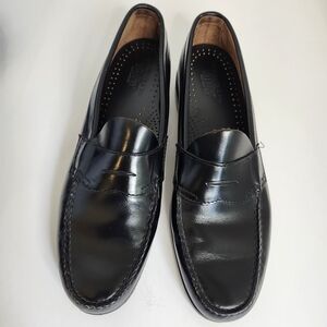G.H. Bass Weejuns Black Leather Penny Loafers Men’s Sz 12A Made in USA